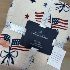 Brooks Brothers Patriotic Flag Tablecloth